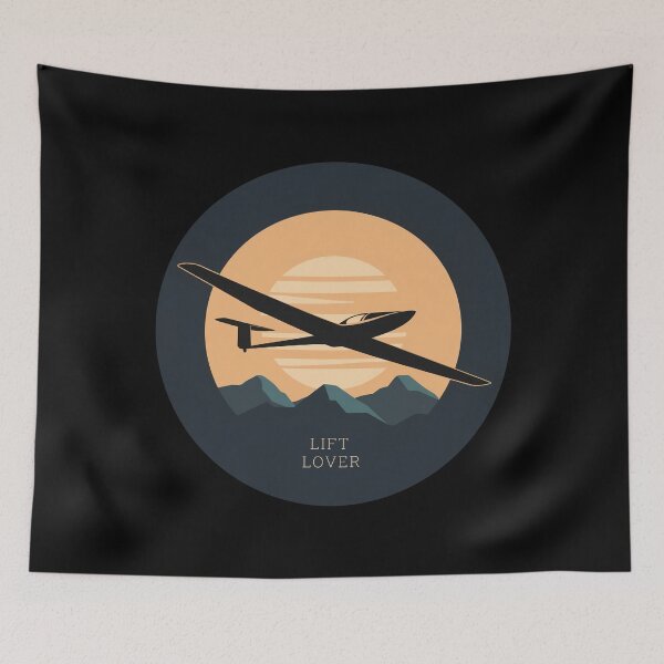 Item preview, Lift Lover Glider Plane Pilot Sailplane aerial floating soaring designed and sold by These_Prints.