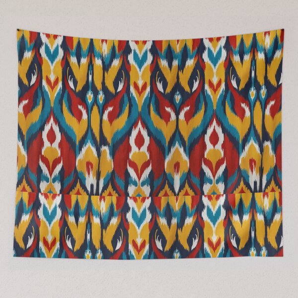 Item preview, This captivating image takes us on a vibrant ikat journey designed and sold by Wannaprasert.