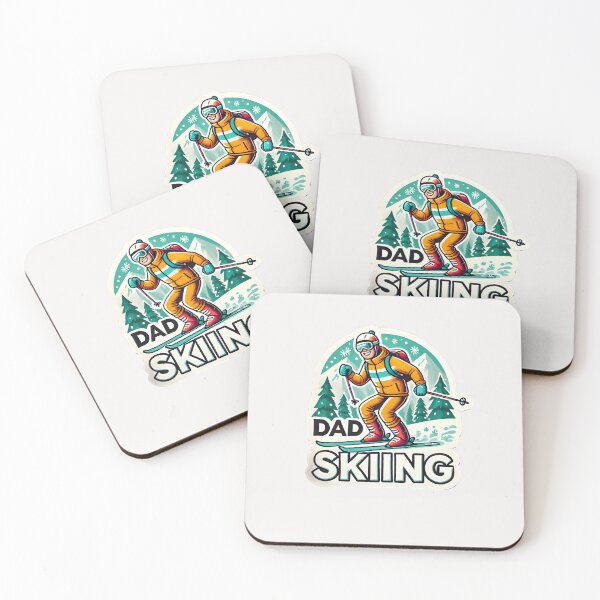 Item preview, dad skiing designed and sold by creativechaster.