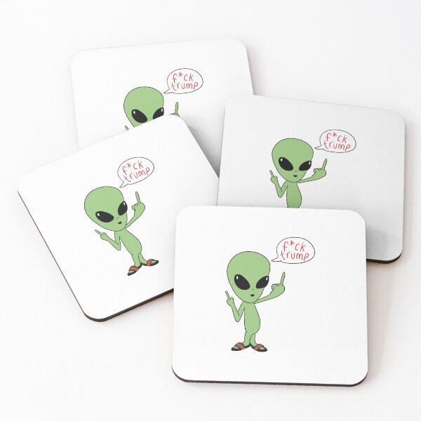 Item preview, f*ck trump alien designed and sold by Madeleine Vo.