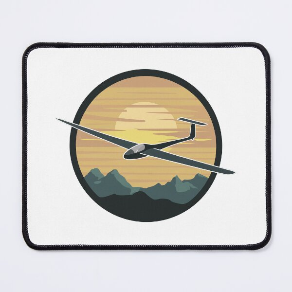 Item preview, Glider Plane Pilot Sailplane Biplane aerial floating soaring designed and sold by These_Prints.