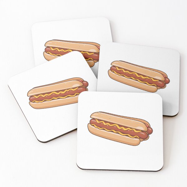 Item preview, hotdog, food, hotdog illustration designed and sold by zeeminimal.