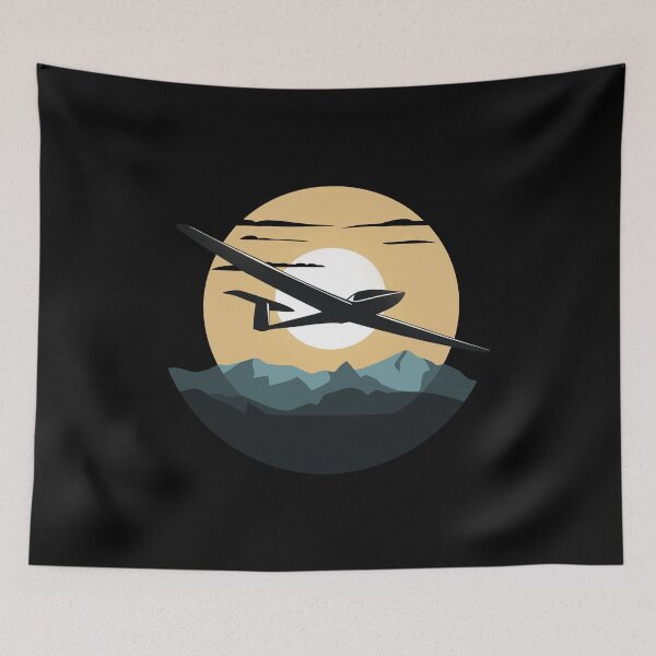 Item preview, Glider Plane Pilot Sailplane aerial floating soaring designed and sold by These_Prints.