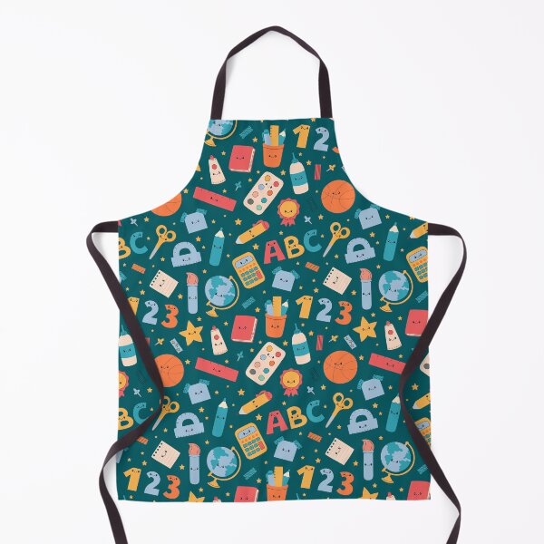 Item preview, School Supplies Cute Smiling Characters Pattern designed and sold by AnnaVioletStore.