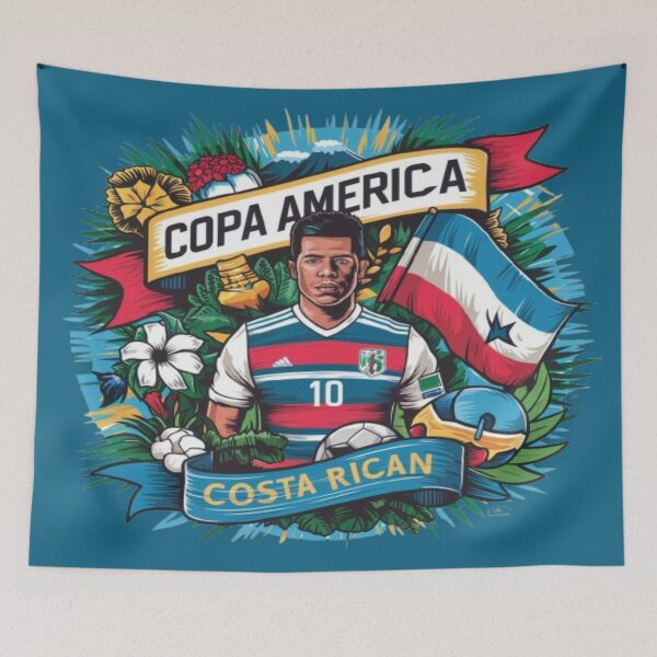 Item preview, Costa Rica at the Copa America designed and sold by Midnight Veil Designs.