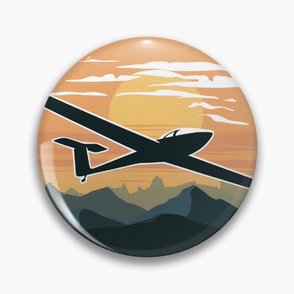 Item preview, Glider Plane Pilot Sailplane Biplane aerial floating soaring designed and sold by These_Prints.