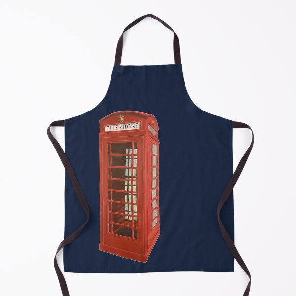 Item preview, Old Red Phone Booth with Navy Background designed and sold by artthatrocks.