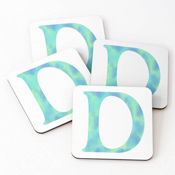 Item preview, “D” aqua   designed and sold by Ninidesignss.