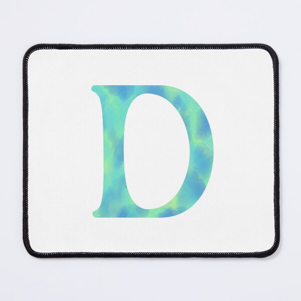 Item preview, “D” aqua   designed and sold by Ninidesignss.