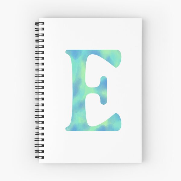 Item preview, “E” aqua   designed and sold by Ninidesignss.