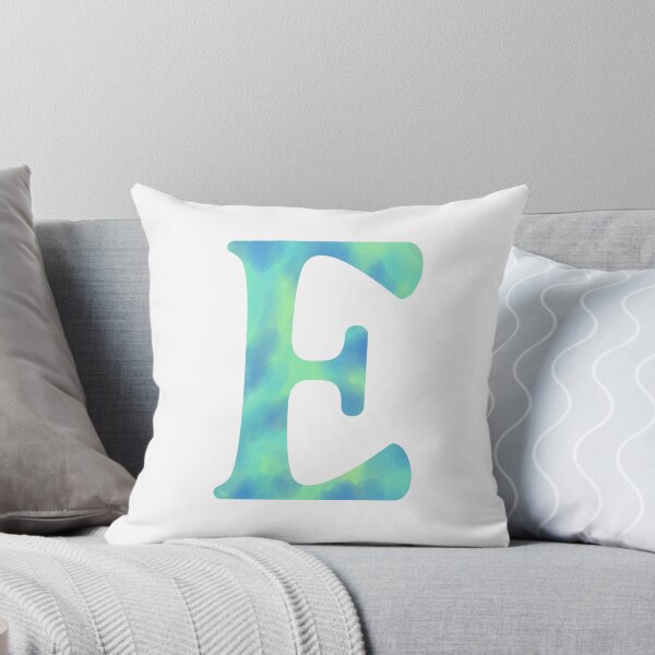 Item preview, “E” aqua   designed and sold by Ninidesignss.