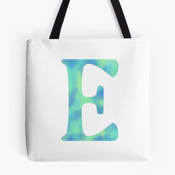 Item preview, “E” aqua   designed and sold by Ninidesignss.