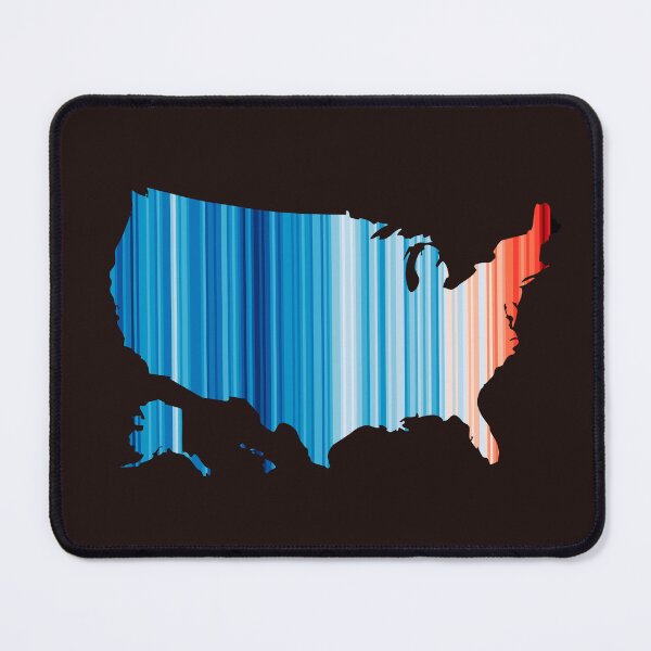 Item preview, Climate Change Stripes - USA outline designed and sold by Frank J. Art.