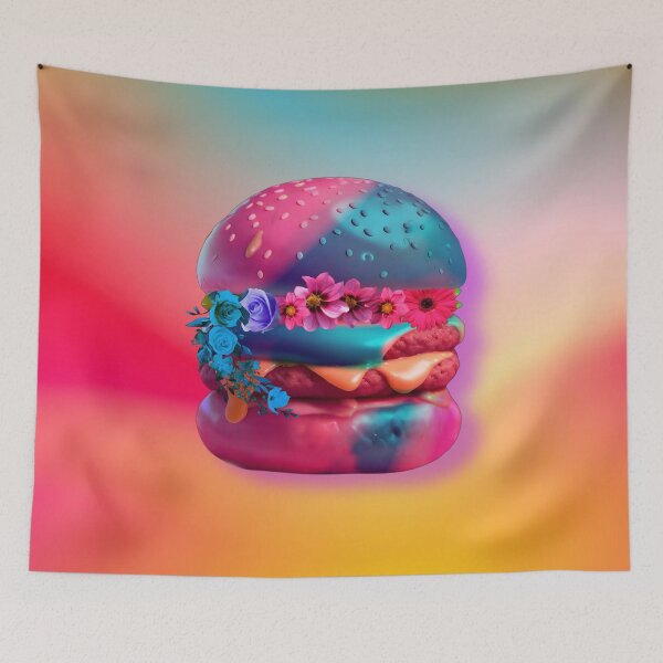 Aperçu de l'œuvre Colorful hamburger créée et vendue par clarazen.