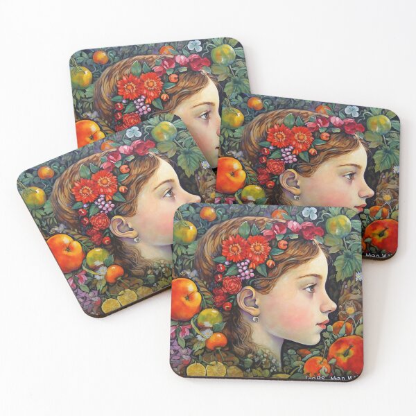 Item preview, girl among fruits designed and sold by elegantpaterns.