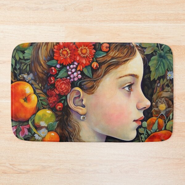 Item preview, girl among fruits designed and sold by elegantpaterns.