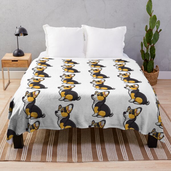 Item preview, Adorable yellow face and black back corgi cartoon style designed and sold by tjnextgen99.
