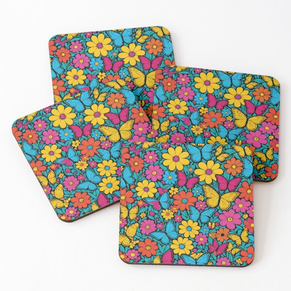 Item preview, flowers and butterflies theme designed and sold by Seventonix.