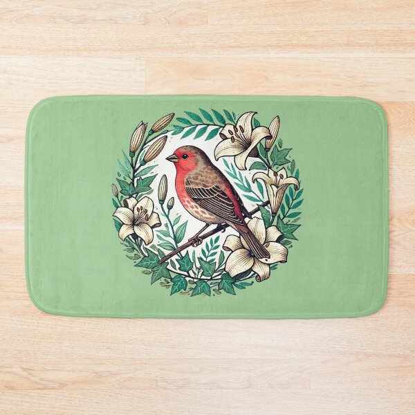 Item preview, House Finch Lilies designed and sold by FrictionMaxxing.
