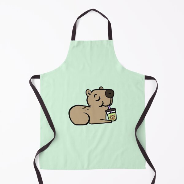 Item preview, Capybara With Bubble Tea designed and sold by Claustronautas.