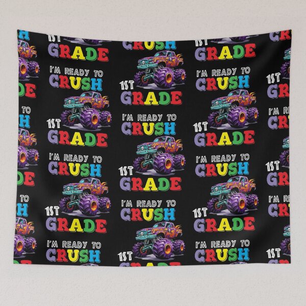 Item preview, I'm Ready To Crush 1st Grade Monster Truck designed and sold by R&BApparel.