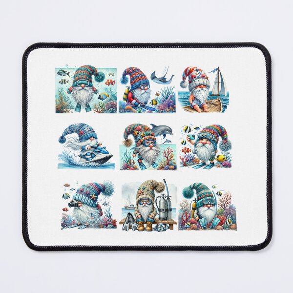 Item preview, Ocean Adventure Gnomes - Whimsical Sea-Themed PNG Clipart designed and sold by Suganya26.