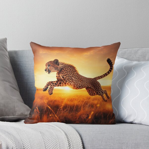 Item preview, Jumping Cheetah in the Savannah designed and sold by PietroPers.