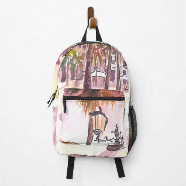 Item preview, Placa Reial Barcelona Catalonia Street Scene designed and sold by artshop77.