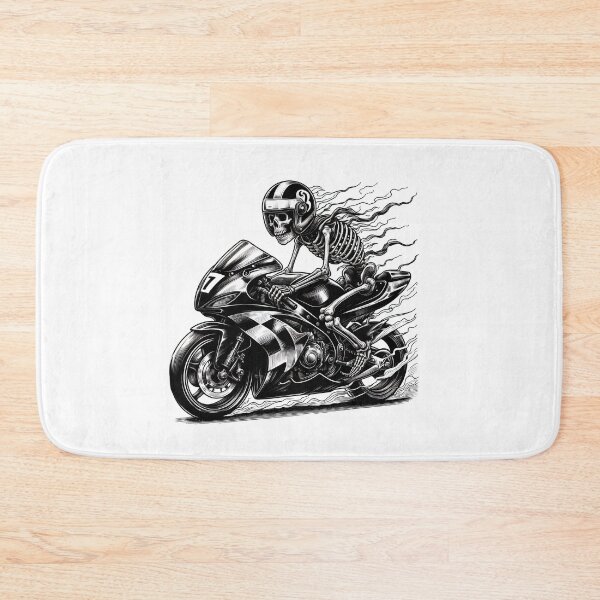 Item preview, SKELETON DARK MOTORCYCLE RACING BYKER RACING CAR NASCAR MOTO GP CHOPPER #ogirdor designed and sold by ogirdorgraphics.
