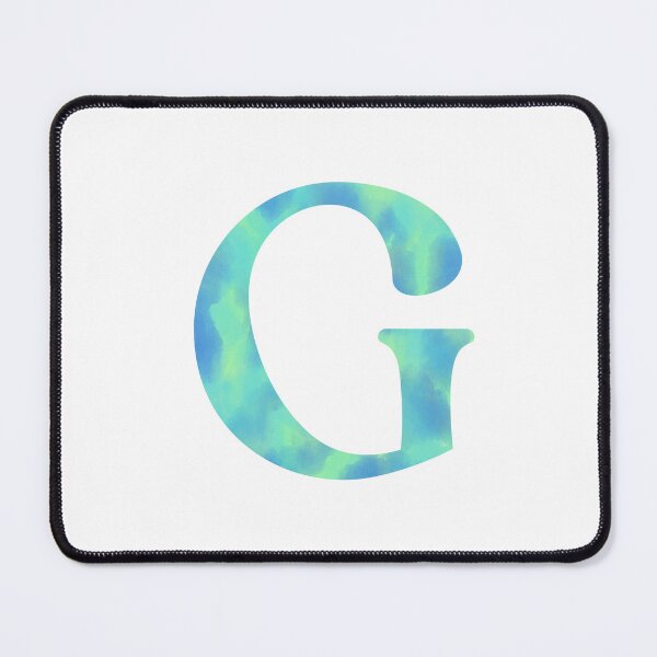 Item preview, “G” aqua designed and sold by Ninidesignss.