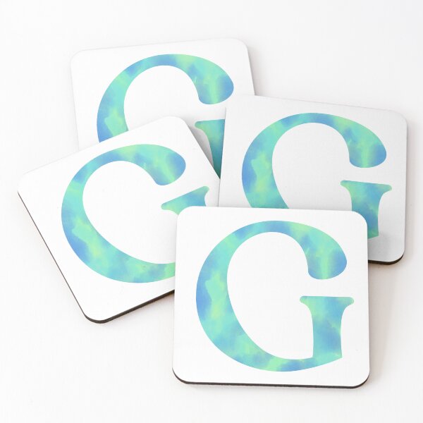 Item preview, “G” aqua   designed and sold by Ninidesignss.