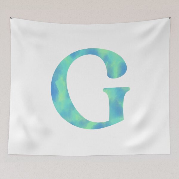 Item preview, “G” aqua   designed and sold by Ninidesignss.