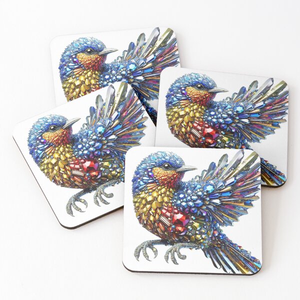 Item preview, glass bird designed and sold by FusiTink.
