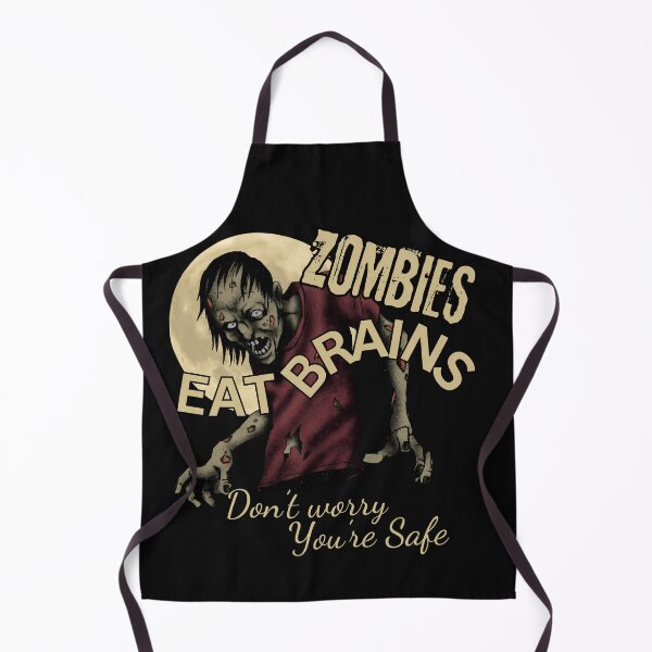 Item preview, Zombies Eat Brains Don't Worry You're Safe Funny Halloween designed and sold by MTJ-Mushrooms.