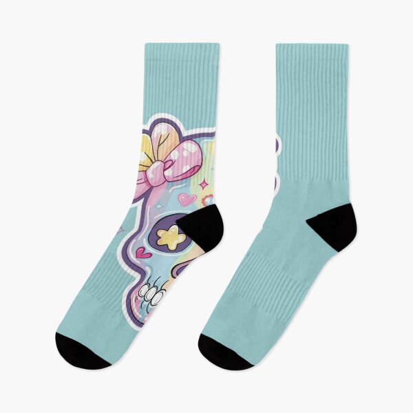 Item preview, Rainbow Pastel Skull with Bows designed and sold by Midnight Garden.