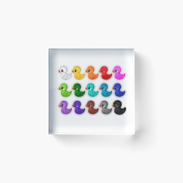 Item preview, colorful cute bath ducks ducklings designed and sold by Pezi-Creation.