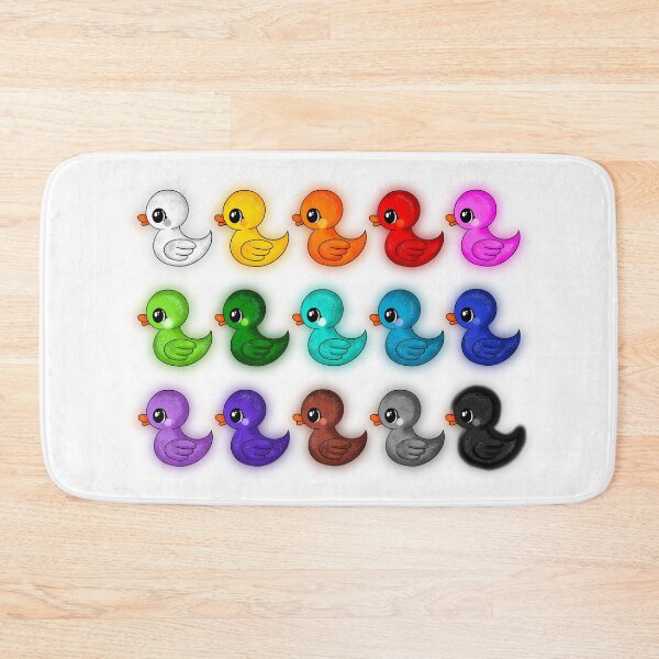 Item preview, colorful cute bath ducks ducklings designed and sold by Pezi-Creation.