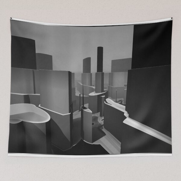 Item preview, Desolate Sprawl(B/W) designed and sold by ArachnidImagery.