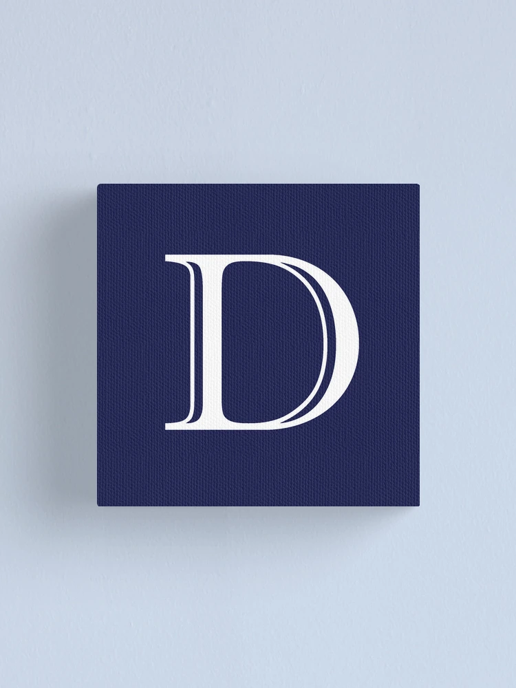 Thumbnail 1 of 3, Canvas Print, D Monogram designed and sold by ShellSticker.