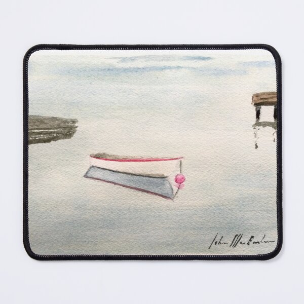 Item preview, A peaceful scene of a boat tied to its mooring designed and sold by John MacEachern.