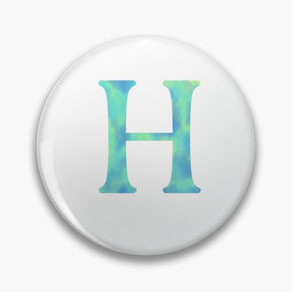 Item preview, “H” aqua designed and sold by Ninidesignss.