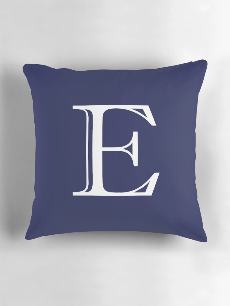 Thumbnail 3 of 4, Pillow, E Monogram designed and sold by ShellSticker.