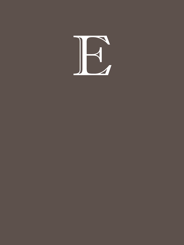 Thumbnail 4 of 4, V-Neck T-Shirt, E Monogram designed and sold by ShellSticker.