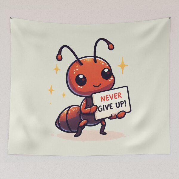 Item preview, Never give up designed and sold by Delemore Art.