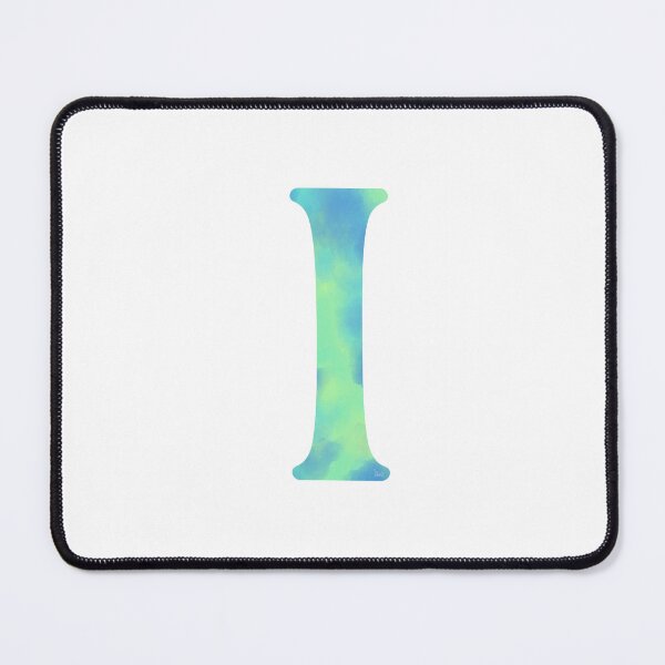 Item preview, “I” aqua designed and sold by Ninidesignss.