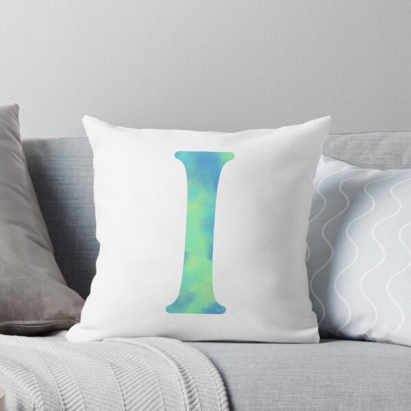 Item preview, “I” aqua designed and sold by Ninidesignss.