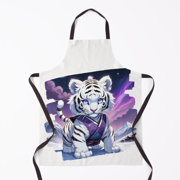 Item preview, Cute White Tiger Ninja Cub in Snow designed and sold by Dynke.