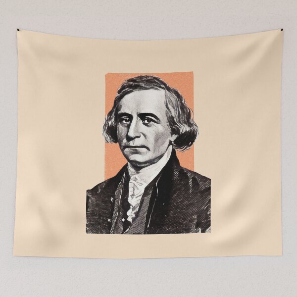 Item preview, American Poet Philip Freneau - orange - illustration  designed and sold by Litstoy.
