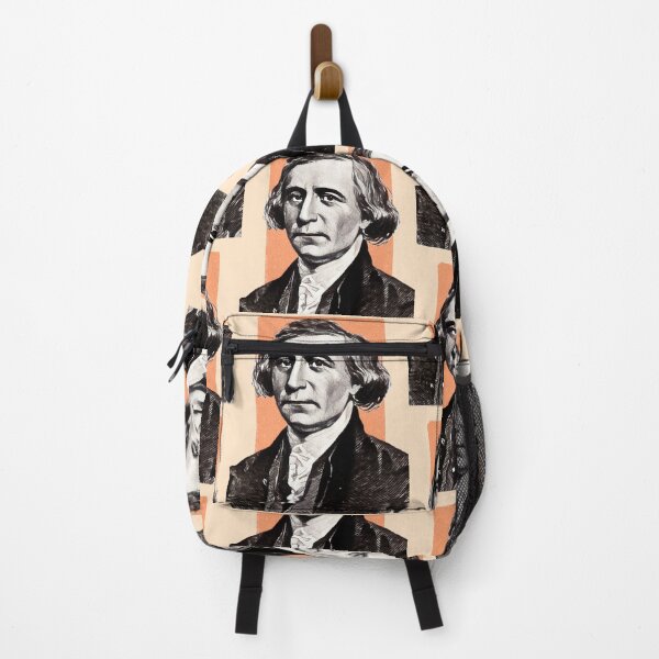 Item preview, American Poet Philip Freneau - orange - illustration designed and sold by Litstoy.