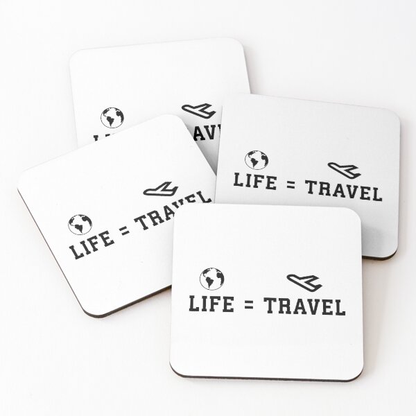 Item preview, life is travel. designed and sold by HipsterAnimals.